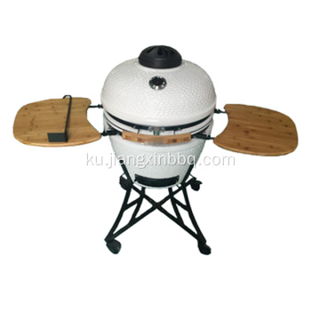 22 Inch Kamado Grill Charcoal With Iron Cart